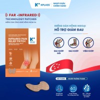 Miếng dán hồng ngoại hỗ trợ giảm đau khớp KPLASS (1 gói 2 miếng dán)